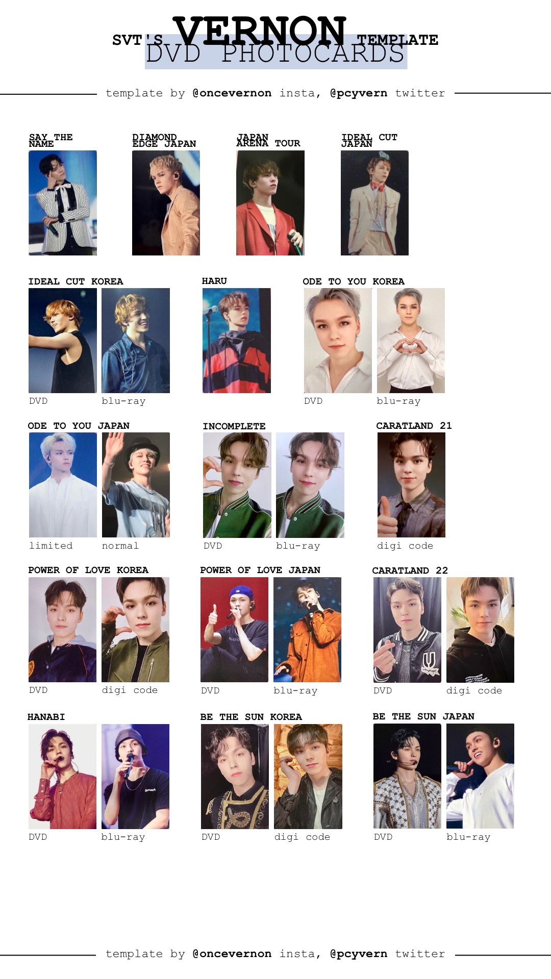 bella в X: „seventeen dvd photocard templates updated with bella в X: „seventeen dvd photocard templates updated with
