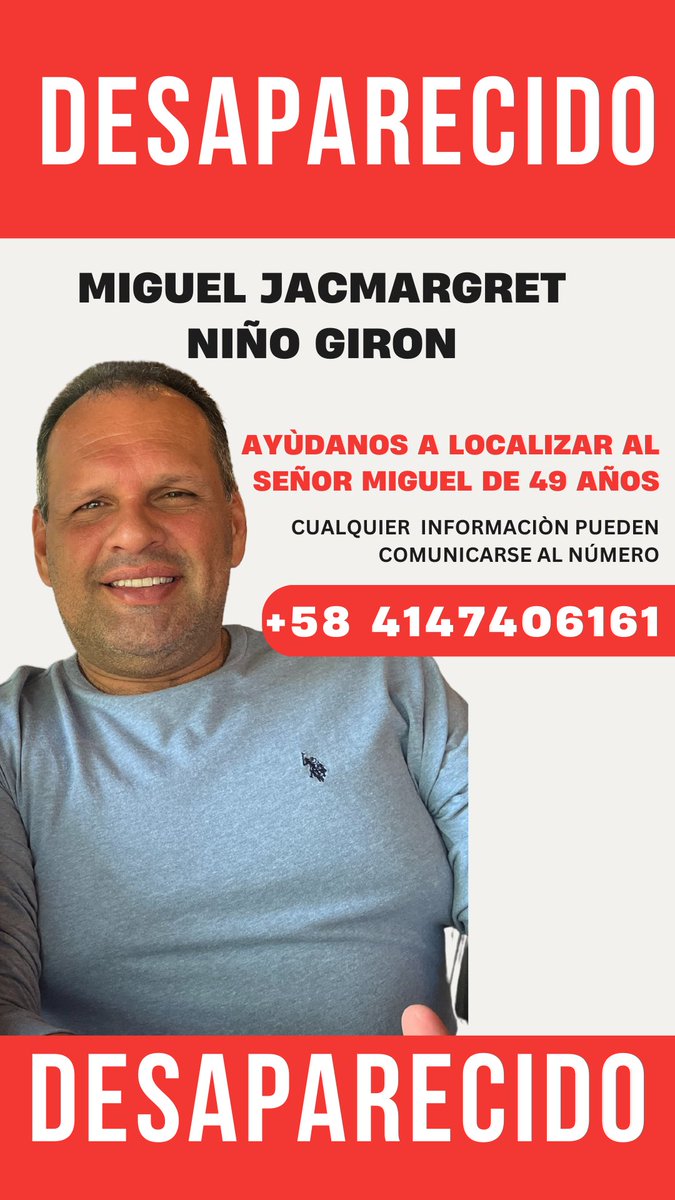 mariangelcolm's tweet image. Mi papá se encuentra desaparecido desde el día miércoles 15 de noviembre. Les pido que cualquier información puedan comunicármela o a los números que aparecen. Tenemos fe que mi papá regresará a su casa. Les pido que lo tengan presente en sus oraciones 🙏🏻