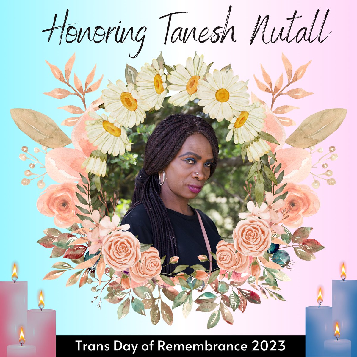 Tanesh Nutall, who passed away earlier this year, is cherished by her community, and was a steadfast activist supporting other trans community members in San Francisco. Please join us in celebrating the life of Tanesh Nutall on this #TransgenderDayofRemembrance. #tdor