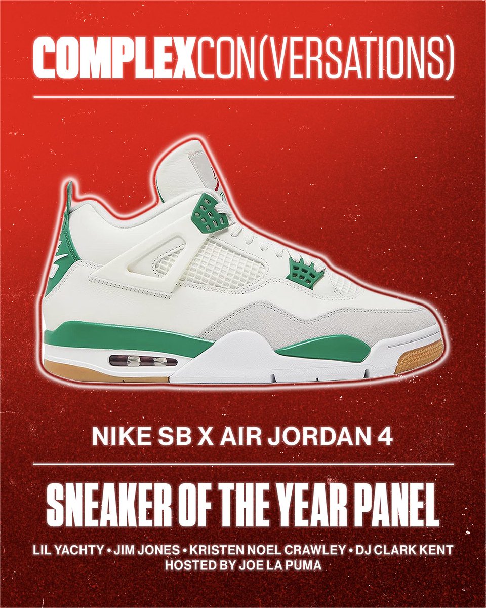 Number 1 is the Nike SB x Air Jordan 4