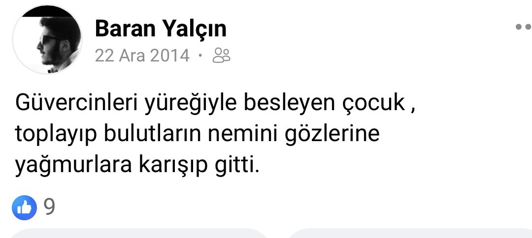 Tam bir yıl oldu can dostum,
toplayıp bulutların nemini gözlerine yağmurlara karışıp, doğumgünümde nere gittin ?