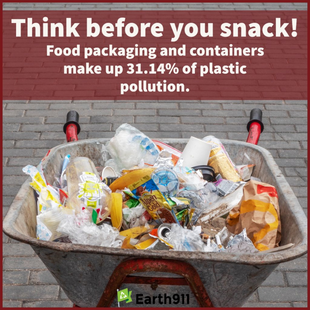 Earth911's tweet photo. Ditch the single-use #plastics by #planningahead. Pack your munchies in reusable containers and even #whipup your favorite #snacks at home, reducing the amount of #plasticwaste you produce. #snacks #Sustainability #Plasticfree #Noplastic #Livegreen
https://t.co/QcDL6SEk9C https://t.co/rMHt75IaOl