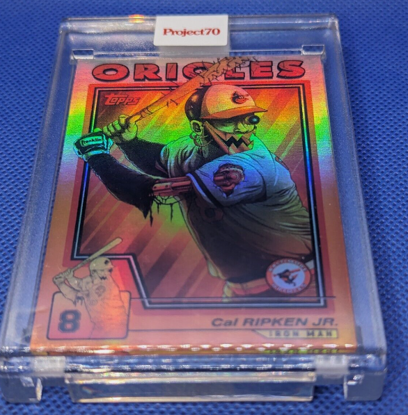 PardeeBetts's tweet image. eBay auction with one hour left:
ebay.com/itm/2045350963…
Cal Ripken Jr Topps Project 70 Card #792 Alex Pardee Rainbow Foil 52/70