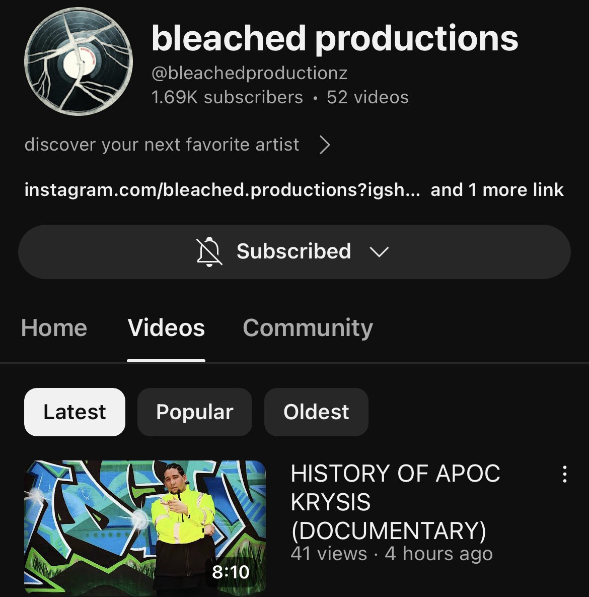 Go peep this video essay/documentary they made about me 👇👇 this dope af