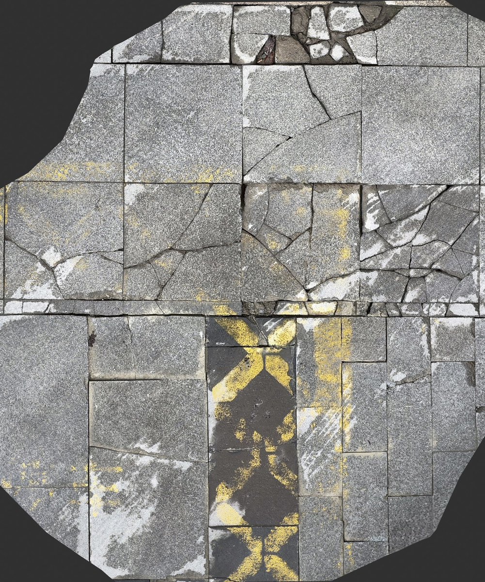 YeHangHarry's tweet image. Brick texture Reference
Scan via Scaniverse,  render in Nomad (You can get high resolution image of large area by just using iPhone)
#EnvironmentArt #TextureReference