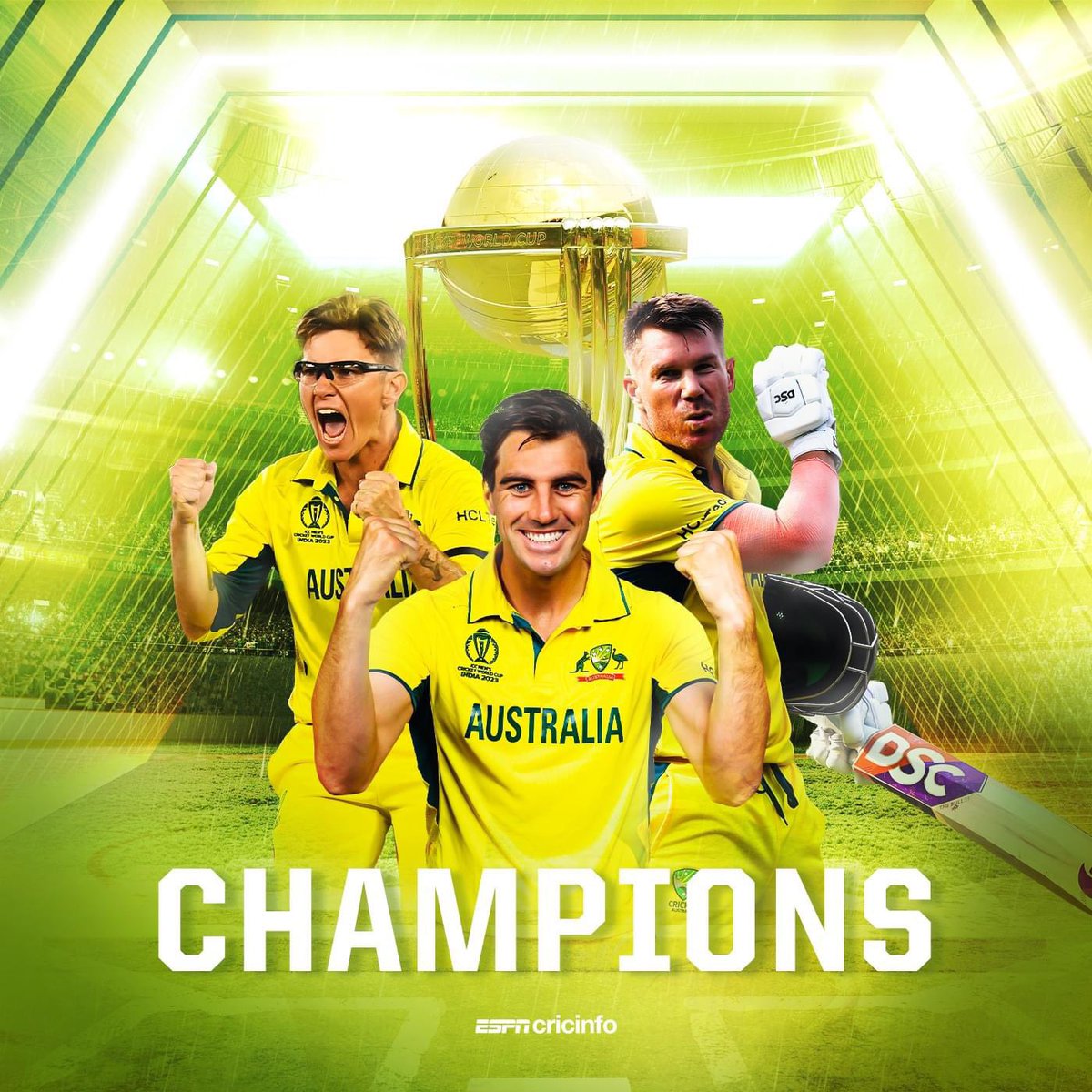 Congratulations #Aussies for #6thTime #Champions #CWC2023 #INDvAUS