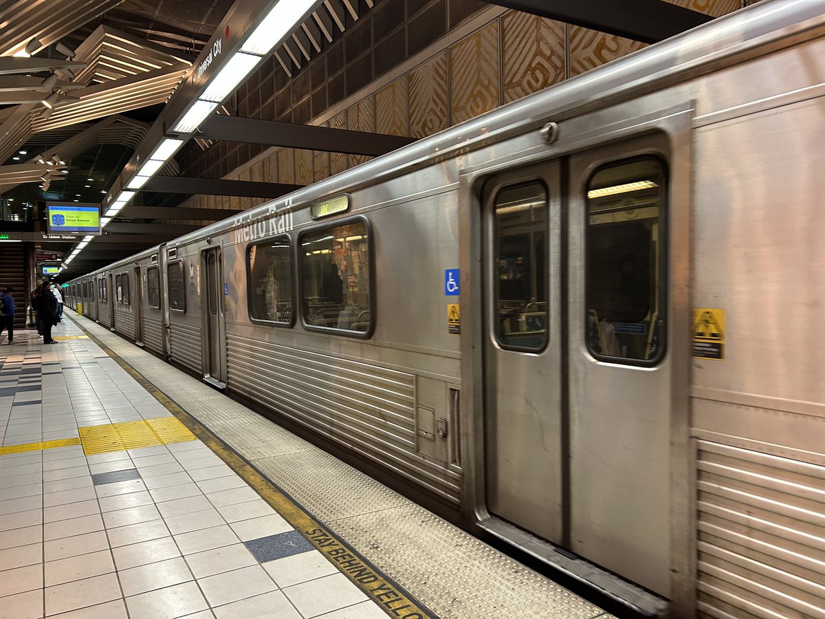 FoxPhil's tweet photo. Doing my part taking @metrolosangeles from the Valley to @cryptocomarena  for the @Lakers -only four homeless people on my car so far. #fixthe10 No probs though it actually a great way to travel …Most of time https://t.co/EOKtdi8nGU