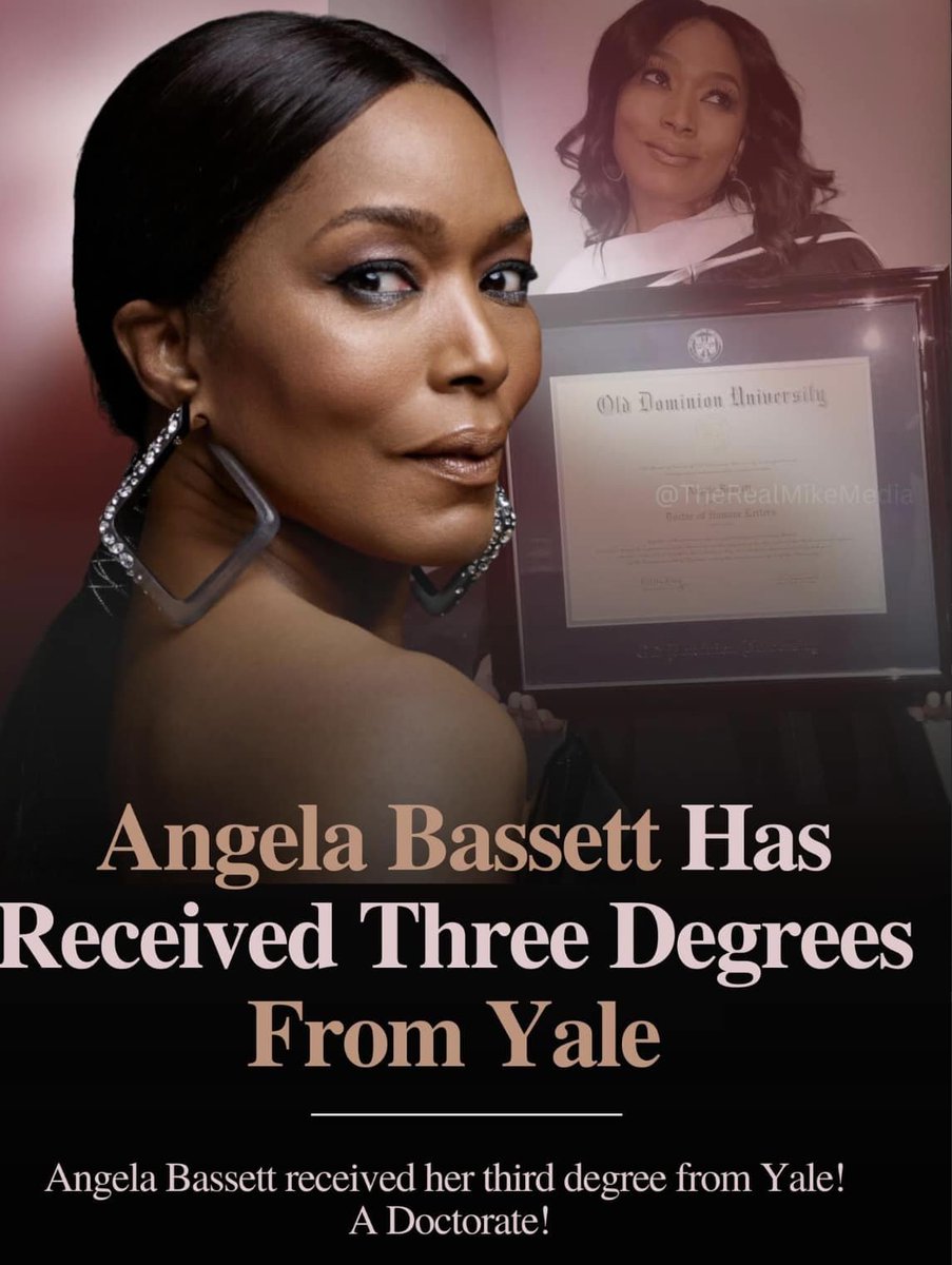 Beauty. Brains. Talent & Brilliance. Congratulations Dr. Angela Bassett! We honor you! @ImAngelaBassett ❤️👑❤️
