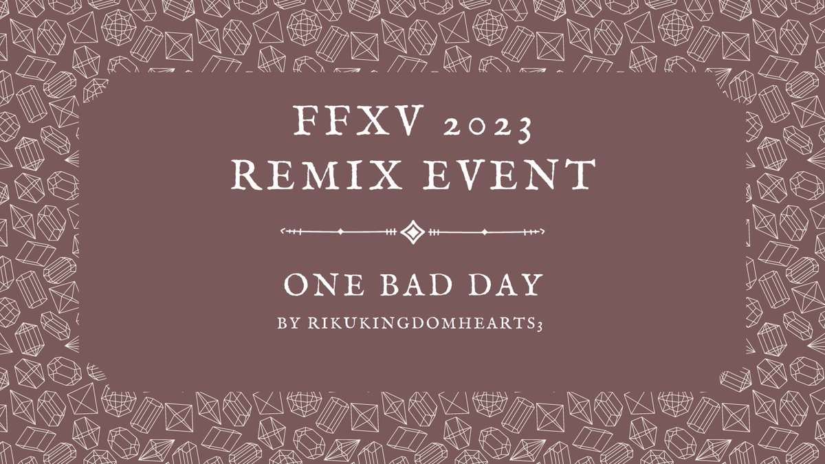 🎆2023 FFXV REMIX SPOTLIGHT 🎆

~One Bad Day~ by <a href="/ClaireFdragon/">Claire Firedragon</a> 

Prompto thought it could be a nice, regular day. If only spending time by Noctis's side could be that easy.

archiveofourown.org/collections/ff…
