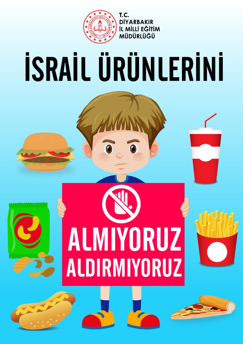 Filistin'deki kardeşlerimize destek olmak için ❌İsrail❌ ürünlerini almıyoruz, aldırmıyoruz. <a href="/Murat4Kucukali/">Murat Küçükali</a> <a href="/Diyarbakirmem/">Diyarbakır İl Millî Eğitim Müdürlüğü</a> 
<a href="/erganimem2/">ERGANİ İLÇE MİLLİ EĞİTİM MÜDÜRLÜĞÜ</a>