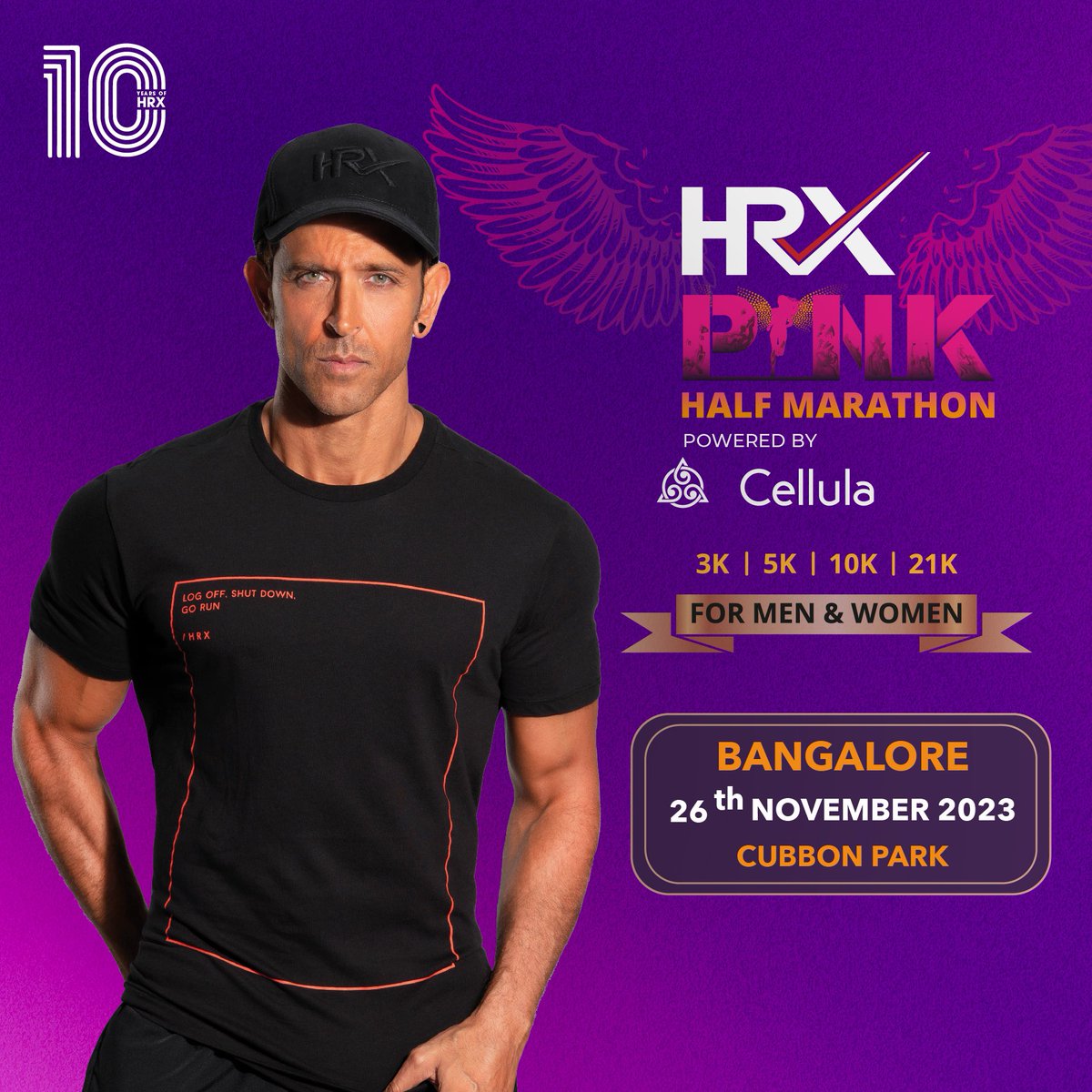 hrxbrand's tweet image. Bangalore is set to take another step (or several thousands steps 😉) to become the #BestVersion of themselves💪
Are you? 👀

Register now for the #HRXPinkHalfMarathon from the link below ⬇️
bit.ly/HRXPinkMarathon
📍 Cubbon Park
🗓️ 26th November 2023

#HRXPinkMarathon #KeepGoing