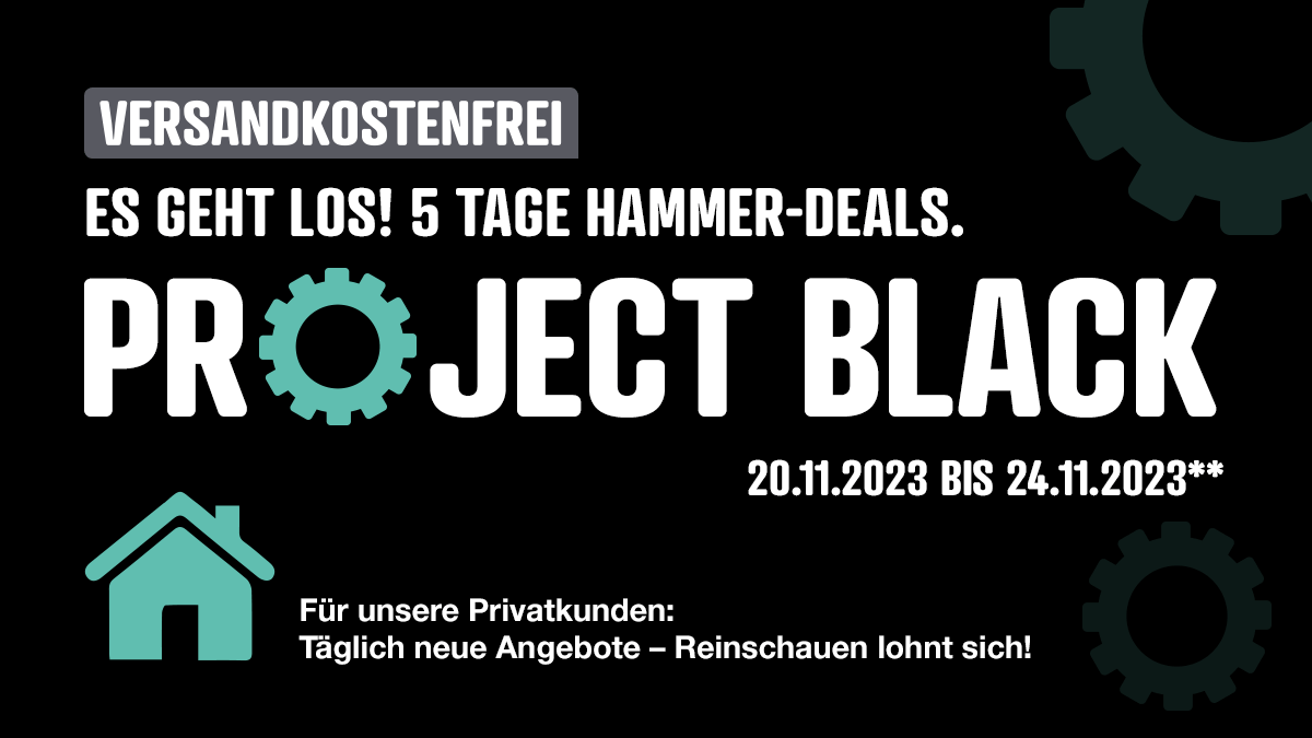 reichelt_el's tweet photo. Heute startet unsere #projectblack Week!🎉 Also nutzt Eure Chance jetzt!⚠
Fünf Tage lang Hammer-Deals.😃 Zu unseren Produkten geht es hier: https://t.co/kFIIkZHr2k

** Die Angebote gelten solange der Vorrat reicht.
#bestpartofyourproject #blackfriday #deals #b2c https://t.co/r3gOnzck92