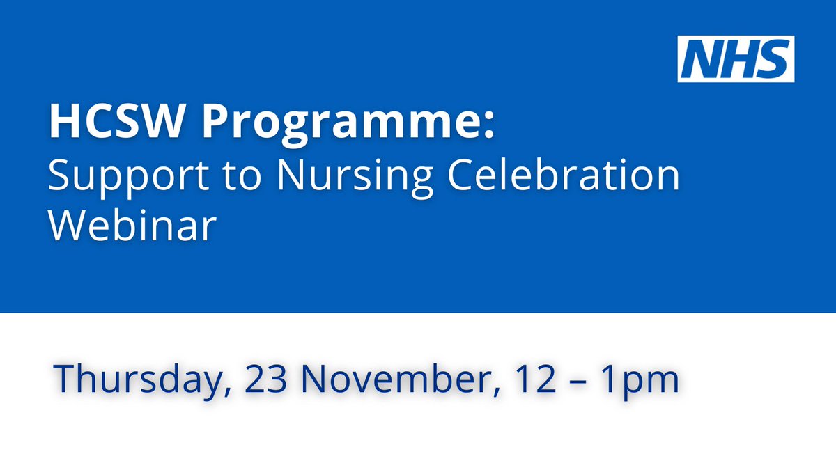 Join us this #NursingSupportWorkersDay to celebrate the invaluable contribution healthcare support workers make to #teamCNO and the wider NHS and hear from some of our amazing CNO Award winners. Sign up now: events.england.nhs.uk/events/support… Register by 5pm Weds 22 Nov.