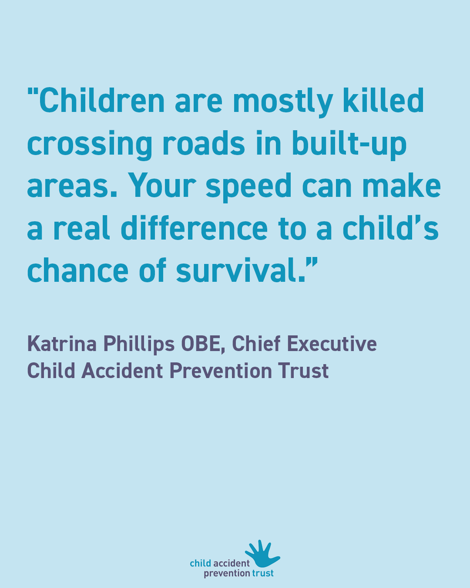 CAPTcharity's tweet photo. Research published in the BMJ states that pedestrians are 3.5-5.5 times more likely to die at speeds of 30-40 mph than at 20-30 mph.

Let’s talk about speed this #RoadSafetyWeek.

#ChildSafety https://t.co/yBWUP5kh7k