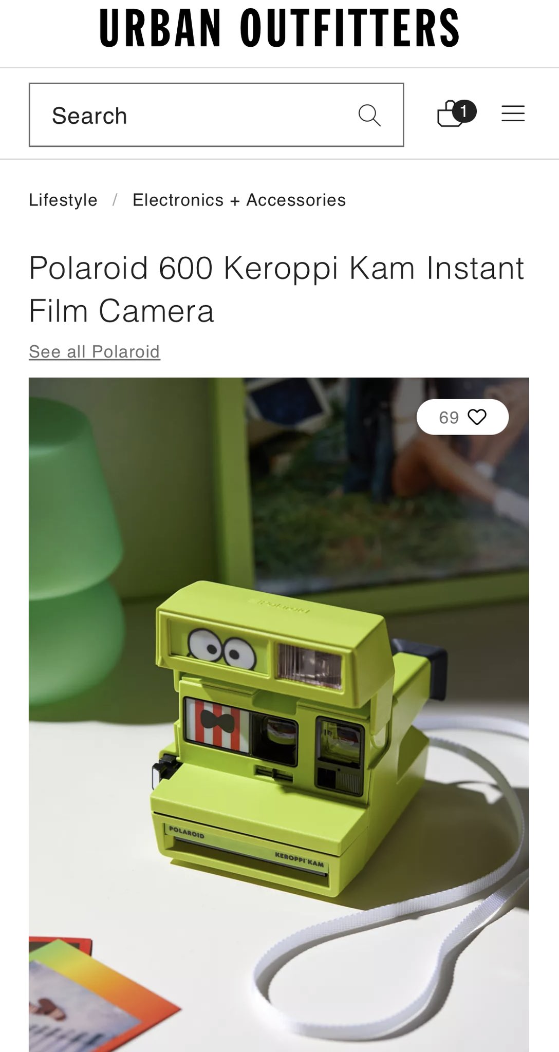 Polaroid 600 Keroppi Kam Instant Film Camera