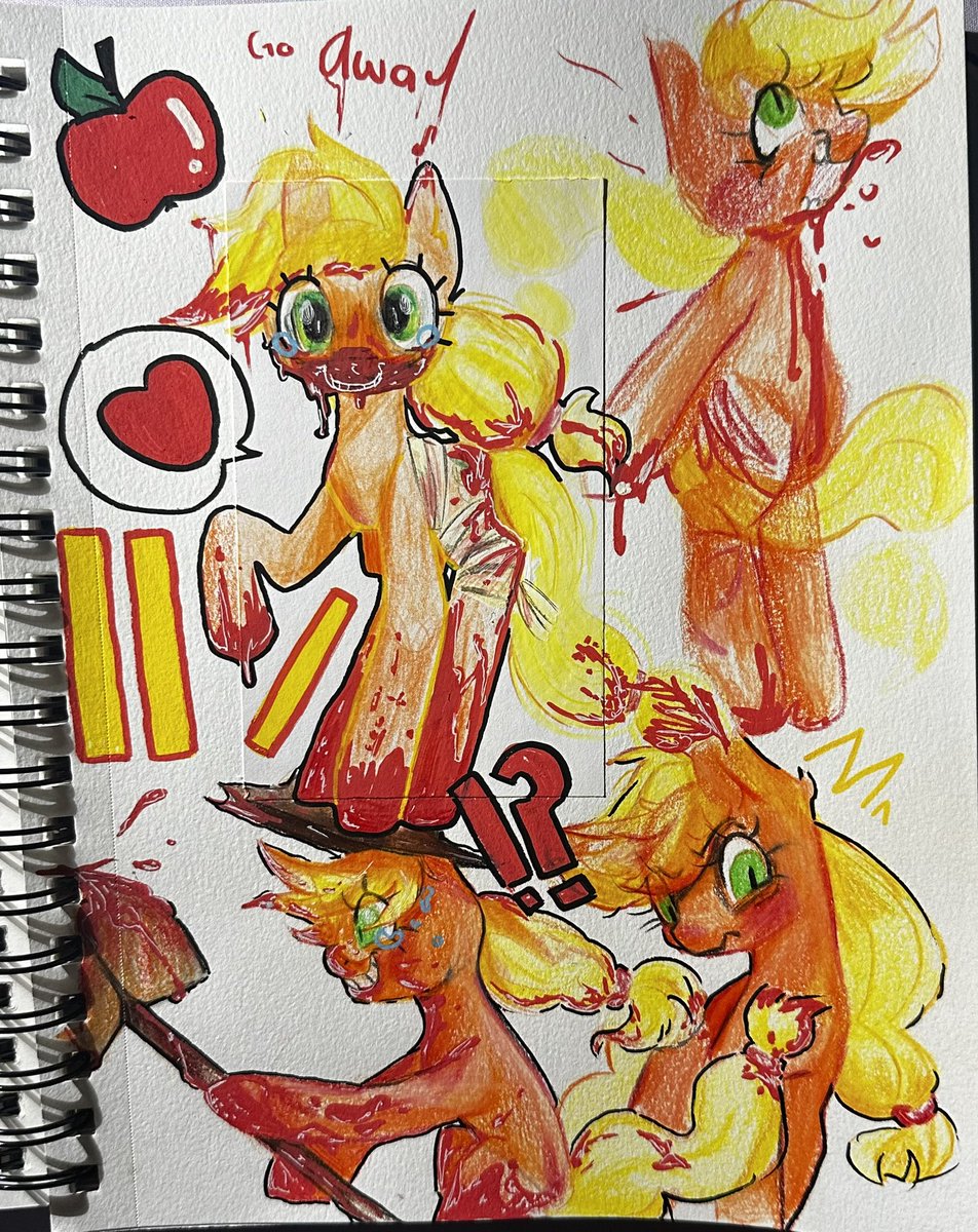 <a href="/TheLostNarrator/">TheLostNarrator</a> 

Ahhh I love it!! Such a good series tbh!!
I did this while listening !!

#grimdark #drawingart #mlpfanart #applejack #artwork #art