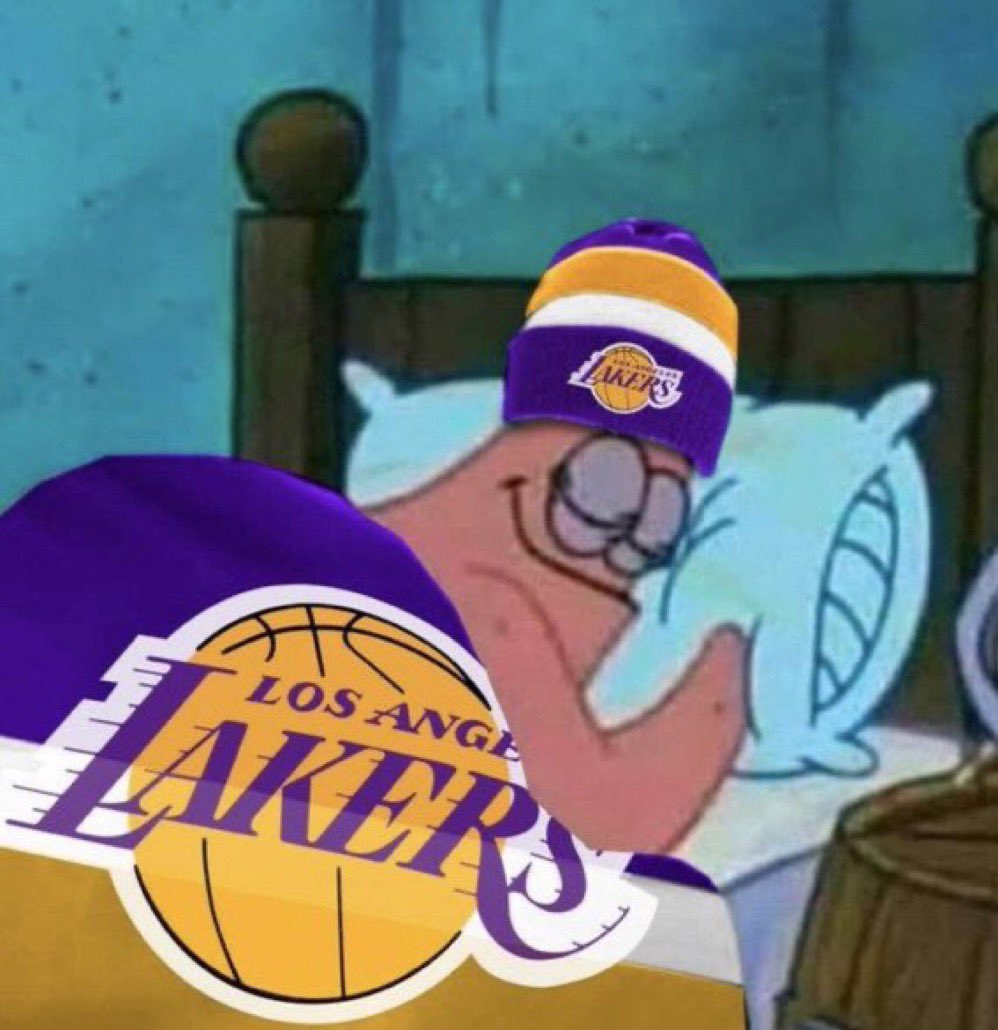 LakeShowYo's tweet photo. how Lakers fans sleeping tonight https://t.co/4TDNQMYPu8