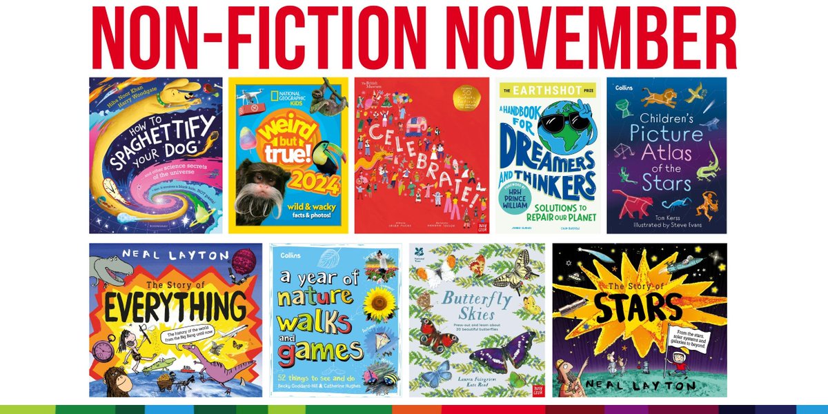 WIN this bundle of 9 brilliant non-fiction children's books to celebrate #nonfictionnovember
 
Find out more about these fantastic illustrated books, packed with facts over on our blog: bit.ly/3EMDmX8 

To win RT, FLW + tell us an interesting fact
 
UK Only Ends 26/11