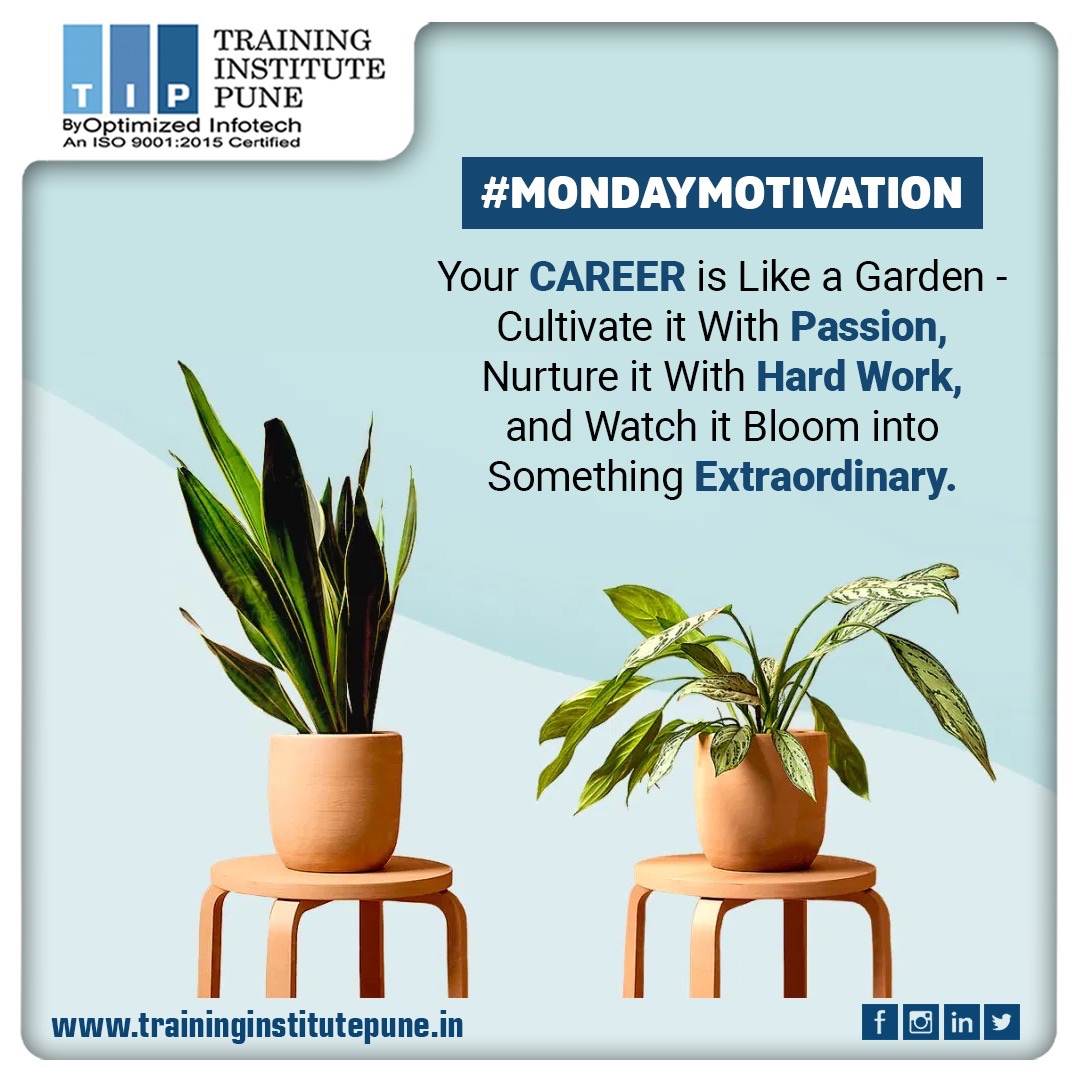 traininginpune's tweet photo. Your Career is Like a Garden - Cultivate it With Passion, Nurture it With Hard Work, and Watch it Bloom into Something Extraordinary.

Know More : https://t.co/WEwSXKoFMm

#digitalmarketing #motivation #motivationalquote  #quotes https://t.co/W4hysFv48Y