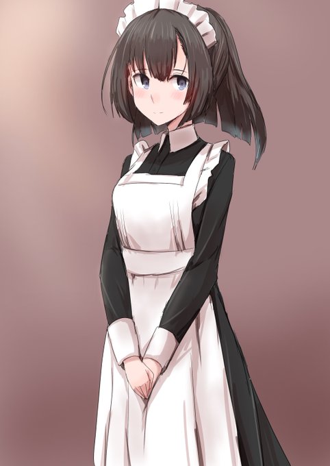 お題のクラシカルなメイド服の秋月ちゃんです。 