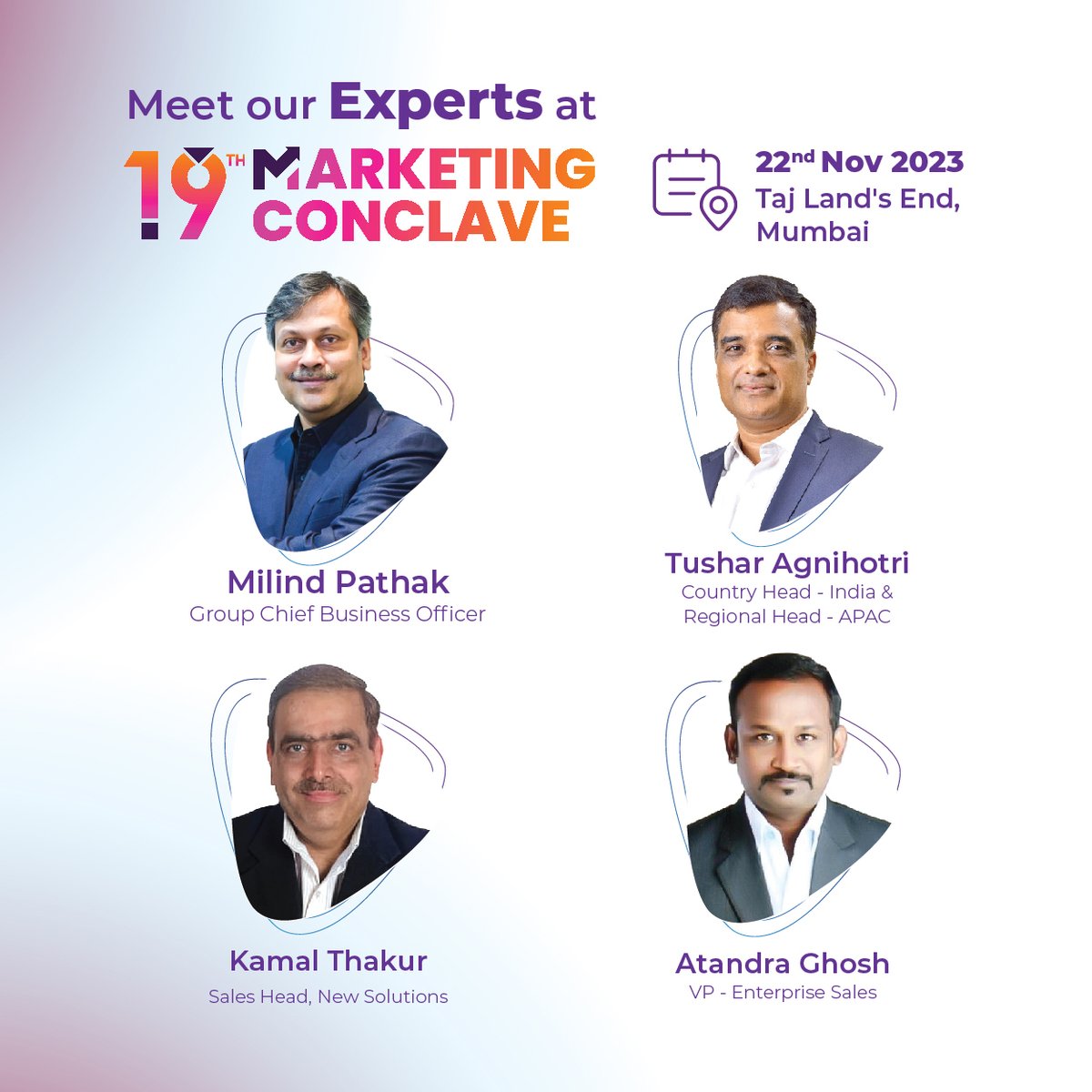 routemobile's tweet photo. Connect with our experts at the 19th #MarketingConclave as they share their insights on Marketing Innovations in 2023 and beyond.
📅 22nd Nov 2023
📍 @TajLandsEnd
#MarketingConclave #CPaaS #MarTech #RouteMobile #RouteEvent @IAMAIForum https://t.co/rrTkNqIw93