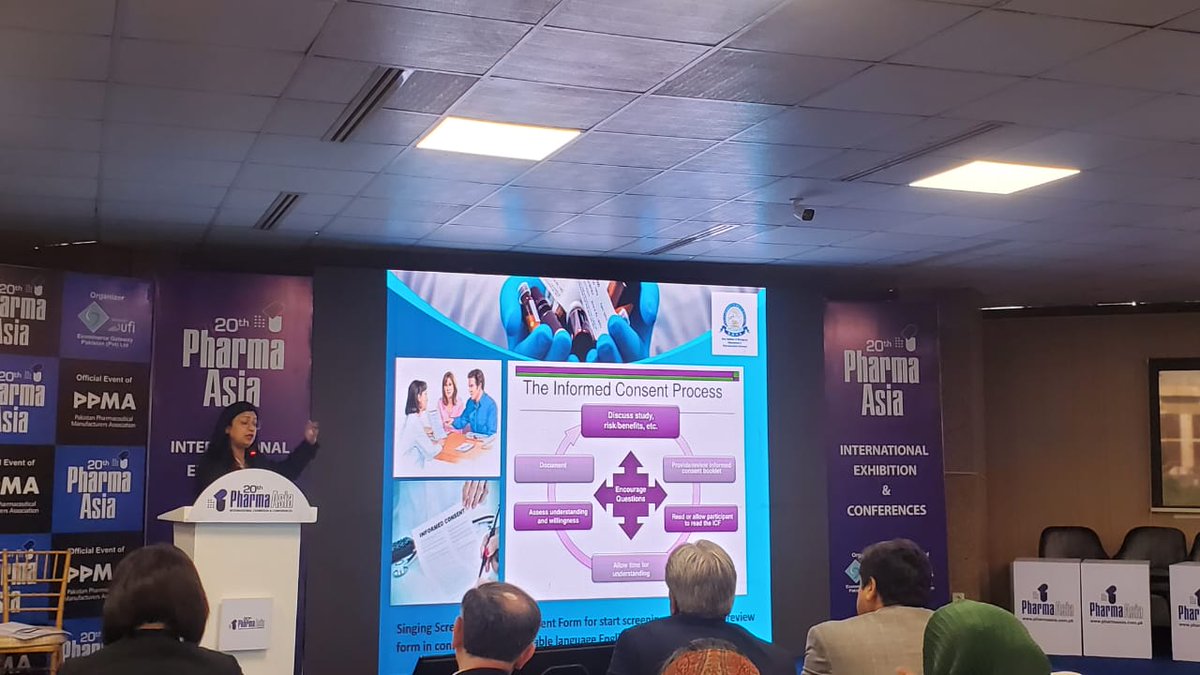 IBBPS_DUHS's tweet photo. Session conducted by our expert speaker, Dr. Sadia Asim Director of IBBPS, on "Bioequivalence studies and their importance in the growth of Pakistan's Pharmaceutical Industry".

#IBBPS #DUHS #SESSION #20thPharmaAsia #pharmaindustry #pakistan https://t.co/FCaZ8DB4rb