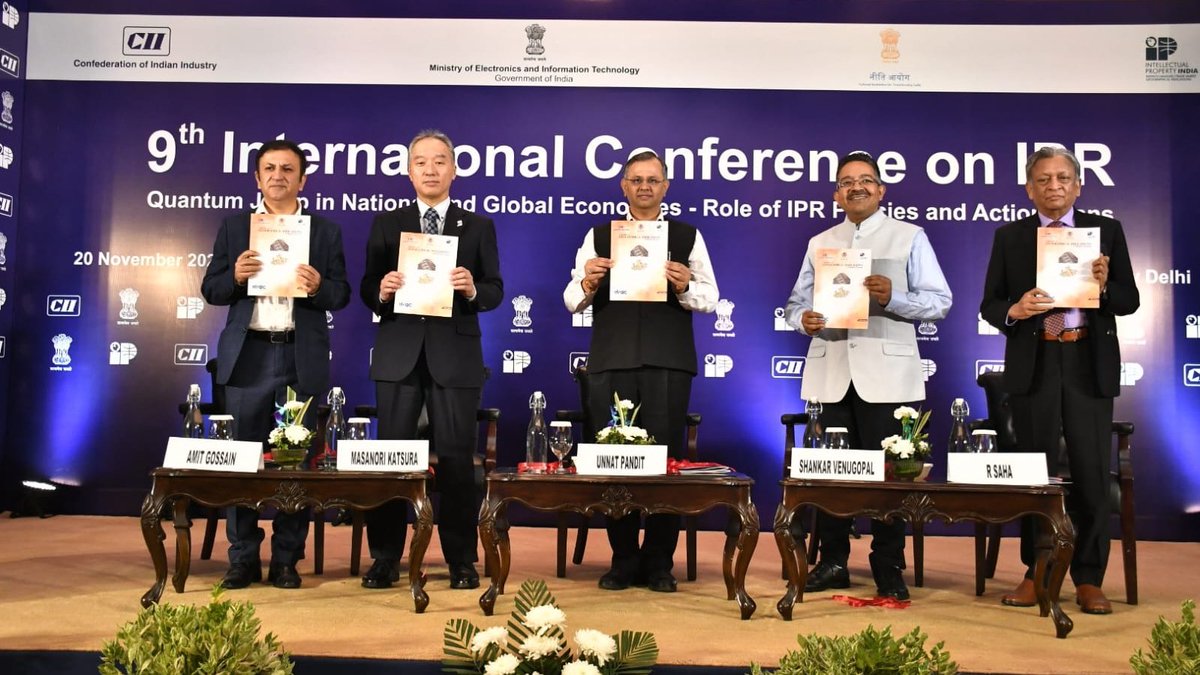 FollowCII's tweet photo. Four Thought Leadership reports released during the CII's 9th International Conference on IPR:
➡️IP Issues in Pharmaceutical Sector
➡️IP Issues in Manufacturing Sector
➡️GI Booklets for MP and Gujarat
#CIIIPRConference2023 #CII4IPR @NITIAayog @CII4IPR @CII_Technology @CIPAM_India https://t.co/8uvT8S08f6