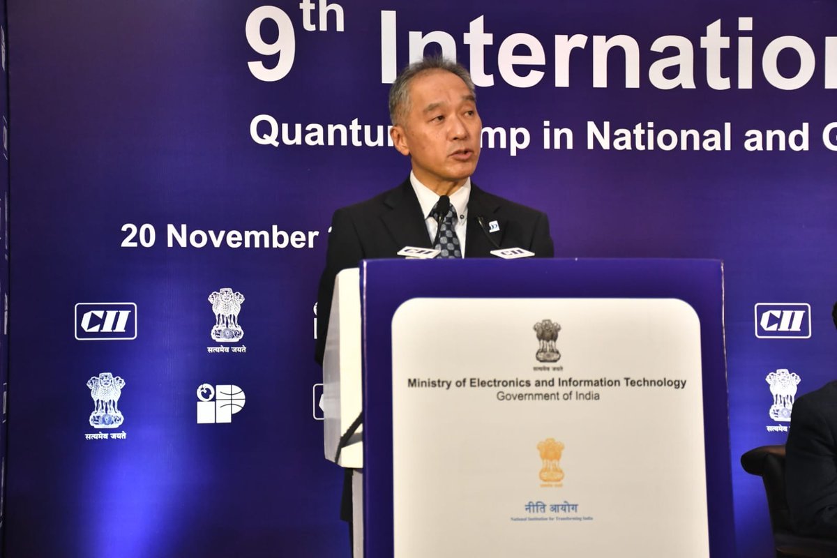 FollowCII's tweet photo. #India🇮🇳 has high potential in emerging technologies such as #digitalization, #greenenergy, #semiconductor etc. which will further accelerate in the future with global collaborations. - Masanori Katsura, Deputy Commissioner, @JPO_JPN at #CIIIPRConference2023 #CII4IPR @NITIAayog @CII4IPR @CII_Technology @CIPAM_India
