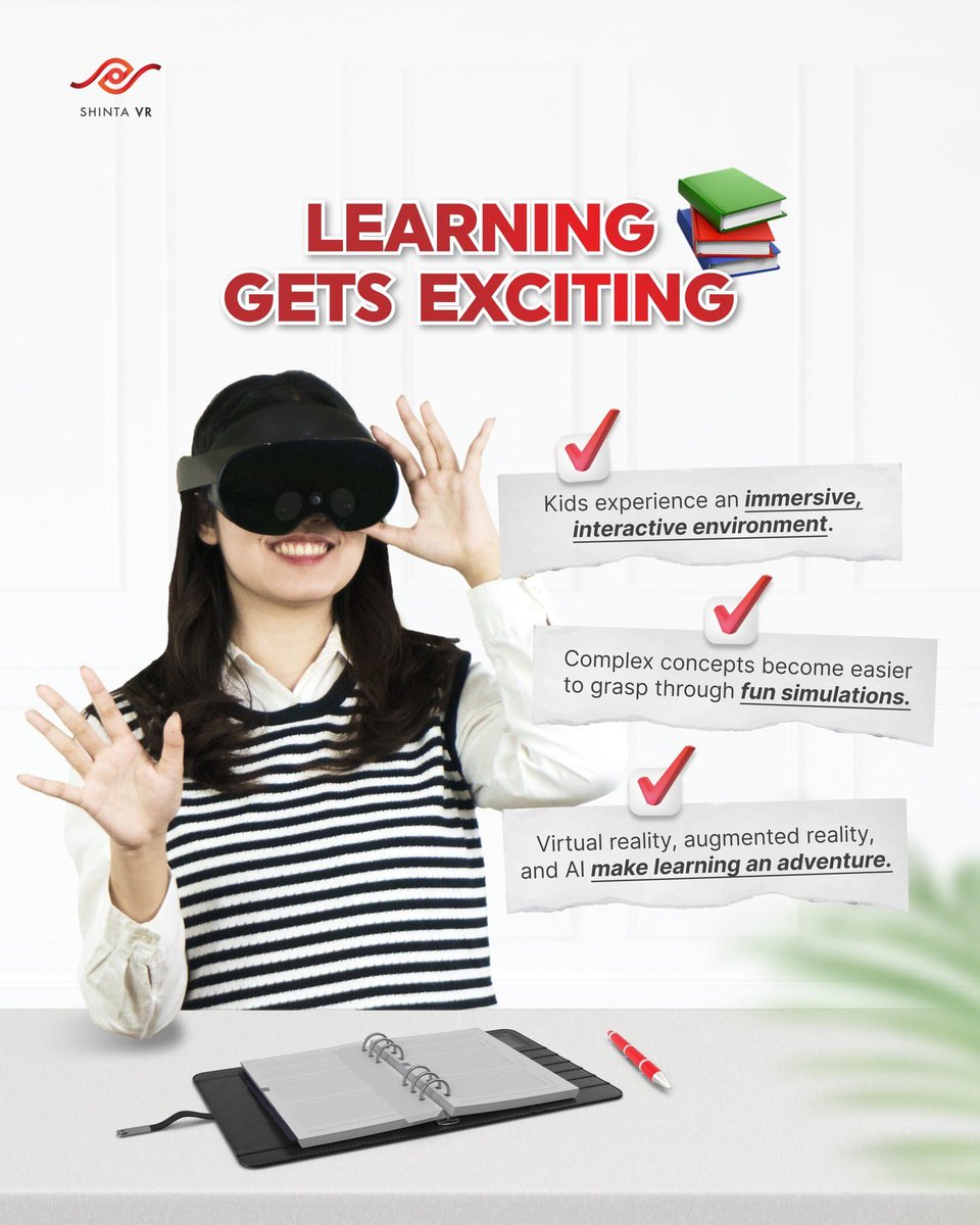 ShintaVR's tweet photo. The Metaverse is a powerful tool for kids' development, offering learning, creativity, and personal growth.
#shintavr #ImmersiveTechnology #vrstation #MilleaLab #VirtualCharacterSystem #spacecollab #Metaverse #metaverseindonesia #metanesia #MetaverseForKids #VirtualLearning https://t.co/jvx2nXrbzW