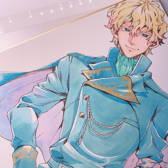 最近女性キャラばかり描いていて男性キャラ描けなくなってない…?と緊張しつつリクエスト色紙のムサシを描いたんですけど、右手は描き方忘れてないみたいで安心しました。