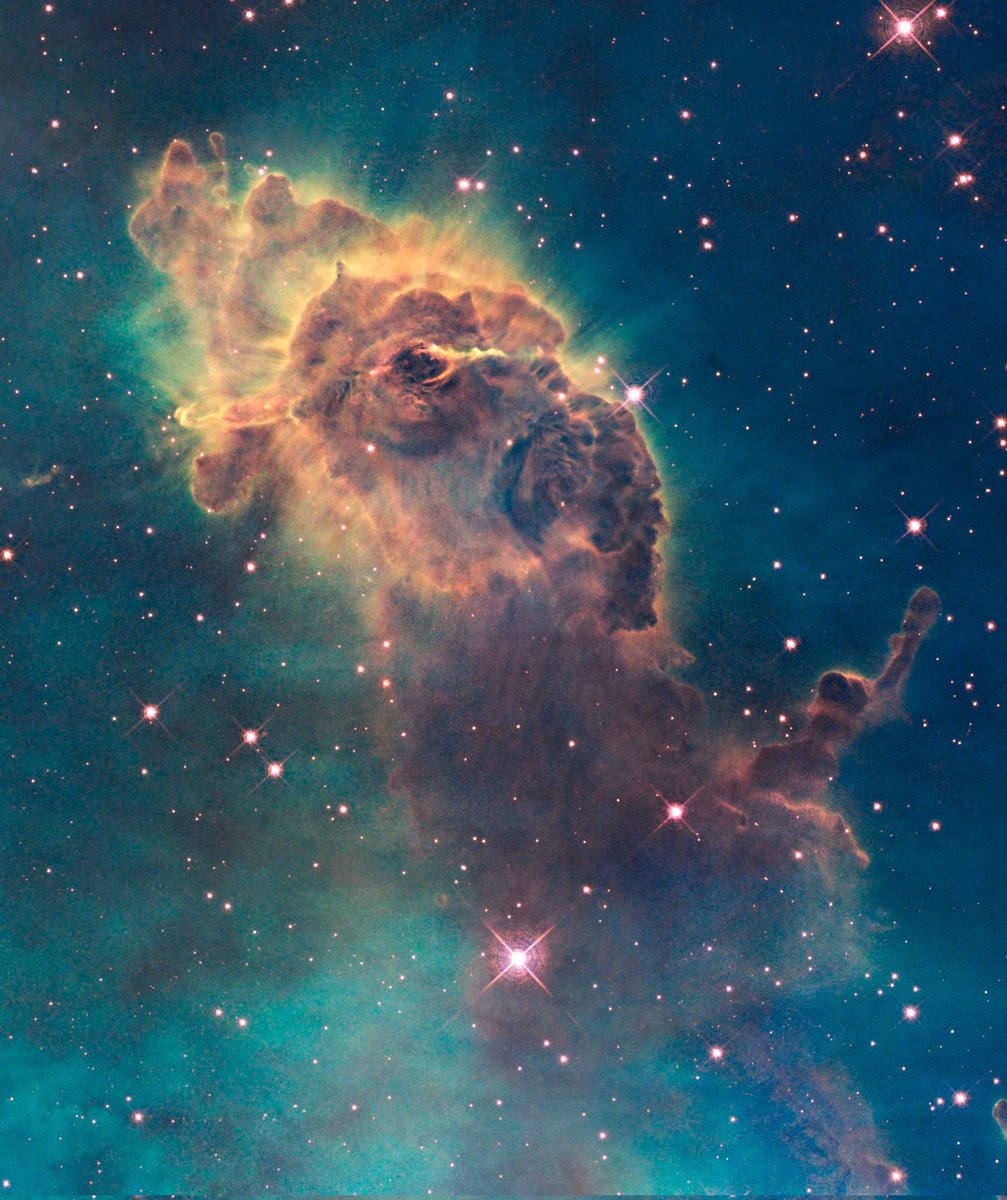 Amazing_Xcience's tweet image. Gorgeous jet in the Carina Nebula in visible light (captured with Hubble's WFC3 detector)

(Credit: NASA, ESA, and the Hubble SM4 ERO Team)