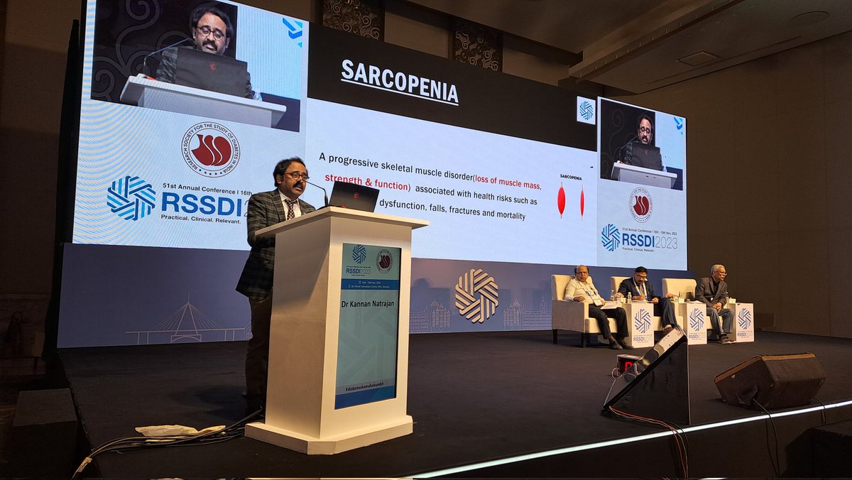 drnkanna10's tweet photo. A Great Blissful Opportunity To Talk On How Do I Screen For Sarcopenia , At Our Prestigious Rssdi National Conclave #RSSDI2023 At Jio World Convention Centre, Mumbai.
    @Rssdi_official @rssdi2023 https://t.co/n9Oc8nQgf5