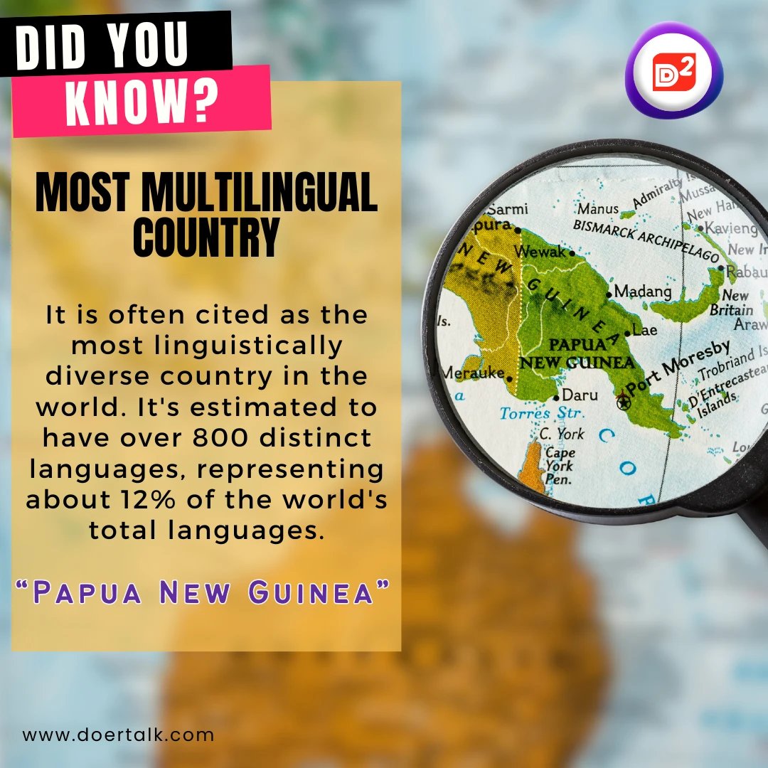 doerdo_com's tweet image. Discover the magic of the Most Multilingual Country! Can you guess where it is?

#MultilingualMarvels #LanguageWonderland #SpeakYourWorld #GlobalTalks #DiverseVoices #LanguageJourney #DiscoverAndConnect #CulturalChatter #LinguisticExploration #BeyondWords #doerdo #doertalk