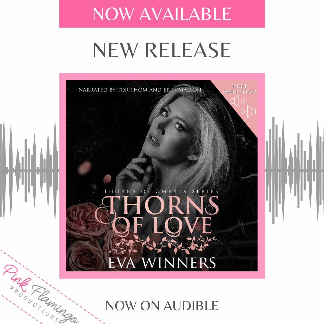 🎧Release Blitz🎧 Thorns of Love by @evawinners Narrated by @torthomnarrator & @erinmallon Produced by @PFPAudiobooks Audible US: adbl.co/3FLd0UD Audible UK: adbl.co/3FKVEXS #TheFlockonTour @TheFlockonTour #PFPAudio