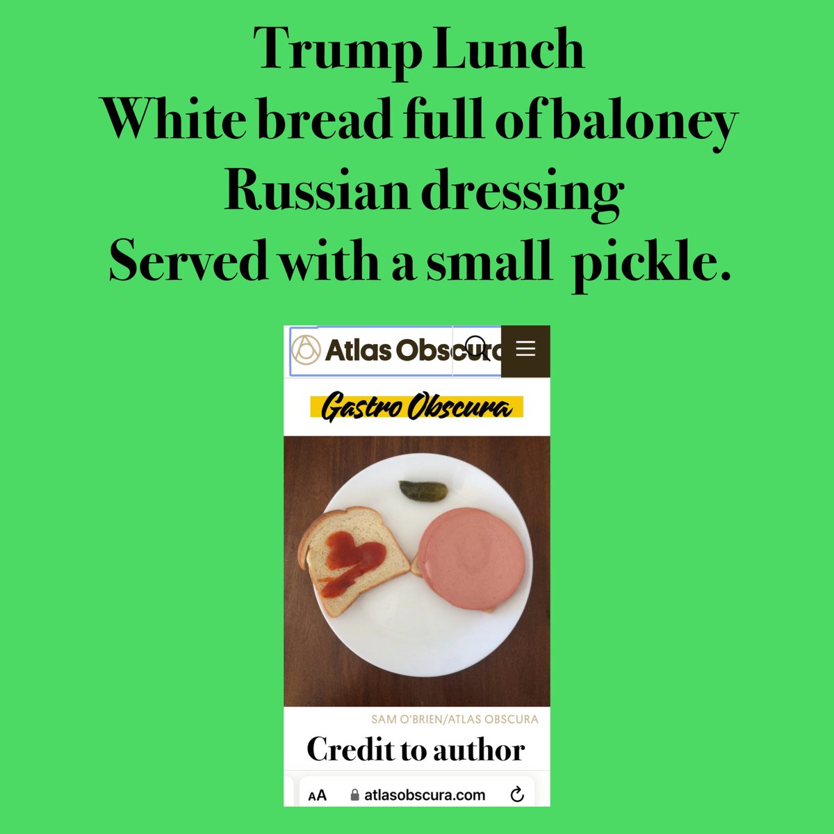 So clever unlike Trump himself!!