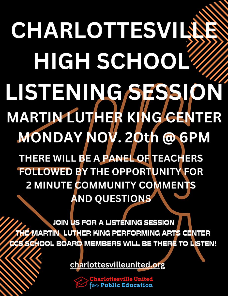 We truly appreciate all the positive feedback and surge of interest in <a href="/CvilleSchools/">Charlottesville City Schools</a>. We are responding to a rapidly evolving situation, so we also thank you for your patience. Stay tuned for details on childcare and virtual options. Student (and ALL) voices welcomed!