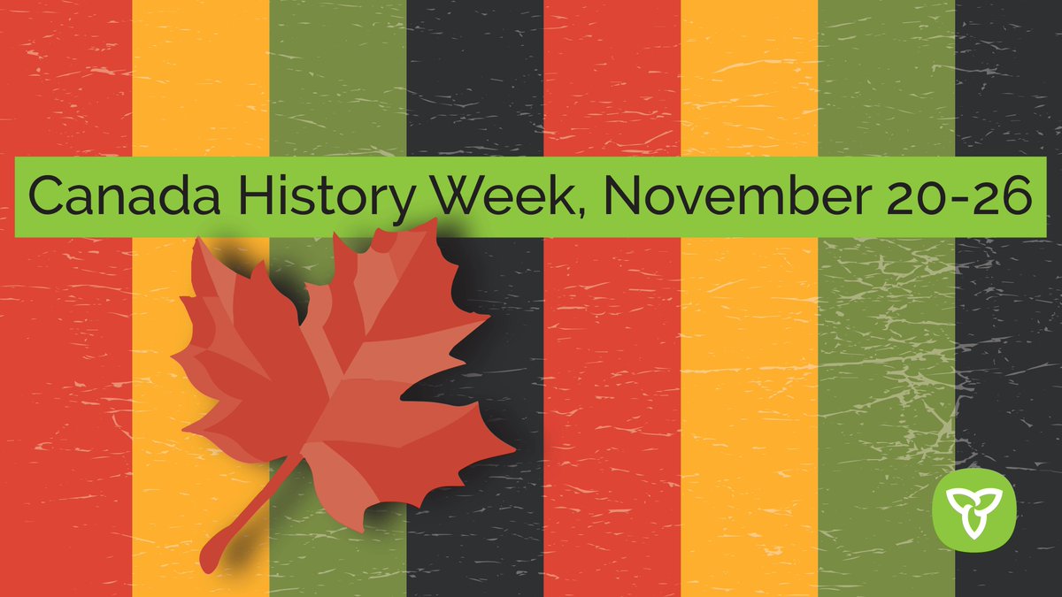 Nov 20-26, is Canada History Week! This year’s theme is the History of Black Achievement in Canada. Visit this website to learn more! bit.ly/3tXviPR