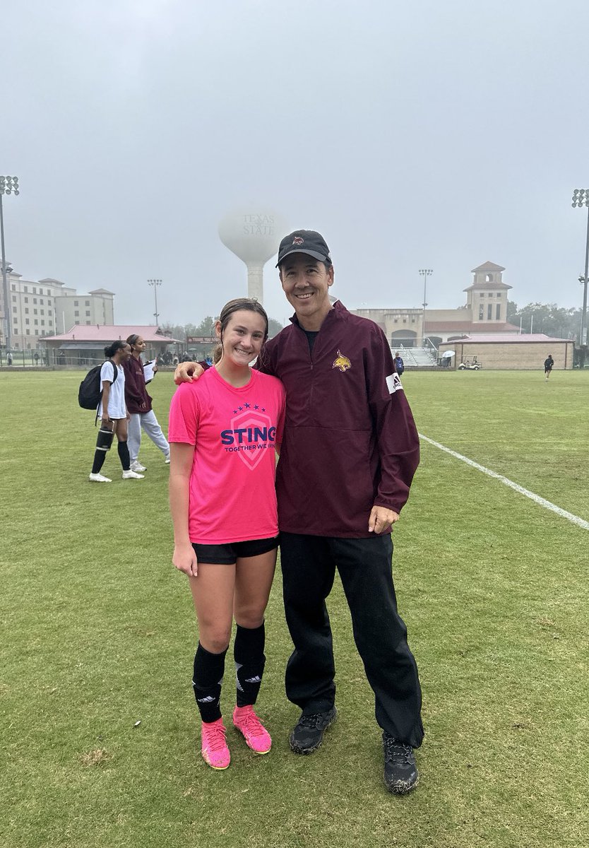 Enjoyed my 1st Texas State ID Camp ⚽️ San Marcos is beautiful & loved the 🌧️ thank you Coach @SteveHoleman @ImYouthSoccer @ImCollegeSoccer @StingECNL07 @CoachWhiteDB1 @806hsscmedia