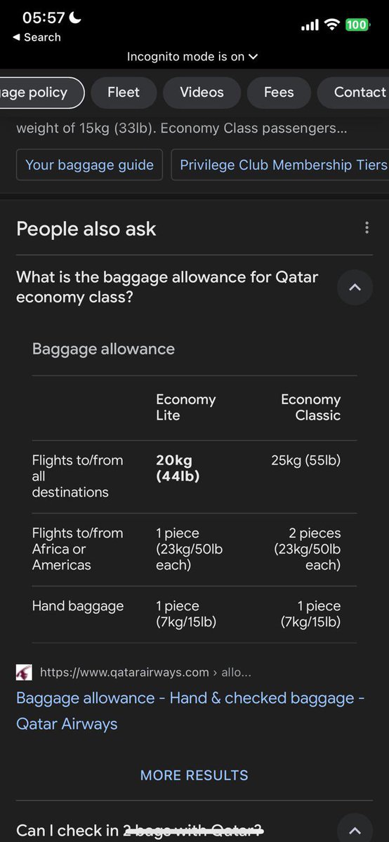 VezzaThomas's tweet photo. @britishairways Your colleagues at @qatarairways don’t even know their own rules on luggage. Got stung $255 in “excess luggage fees” for my sporting equipment that weighed 1.5kg and I was booked as Economy Classic which also states I can have two pieces 🙄 #nothappycustomer https://t.co/6GRJy91TtY