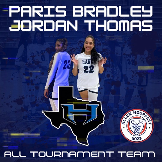 Congratulations Paris and JT on making the All-Tournament Team at the Allen Hoopfest! #unfinishedbusiness