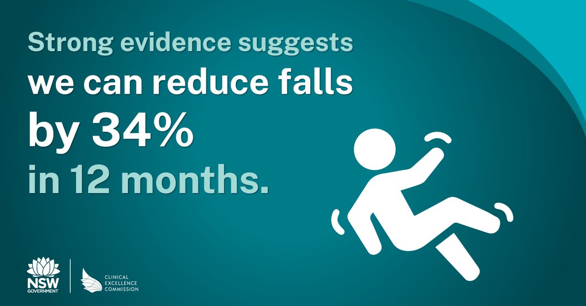 Let’s unite to reduce falls. Read the 9 recommendations in the Clinical Excellence Commission’s white paper to help reduce falls in NSW. bit.ly/47AnFgw