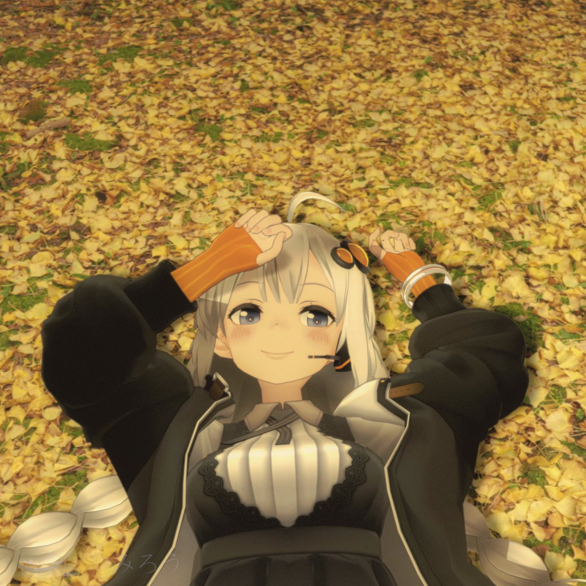 toruduck1's tweet photo. 落葉の海
#MMD　#紲星あかり https://t.co/E8P7ocrMMq