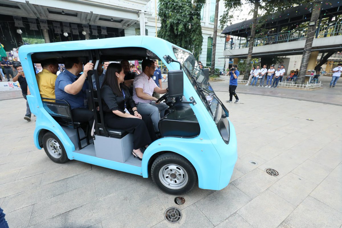VicoSotto's tweet image. After flag-raising, demo of this prototype e-vehicle developed under the SolutionsPlus project. Hopefully these 8 units  will work well and we will be able to scale up in the near future.

By the way, these are Made in the Philippines!

#sustainablefuture