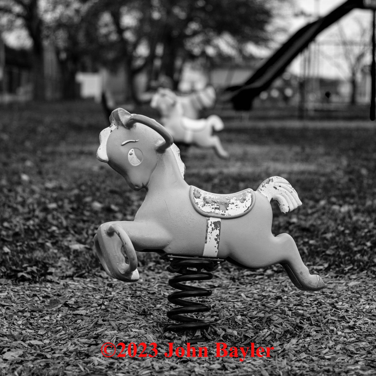 #hasselblad #playground #playgroundequipment #blackandwhite #bnwphotography #johnbaylerphotography #leafaptus #mediumformat #vintageplayground #park #parkphotography #shootingwhatisee