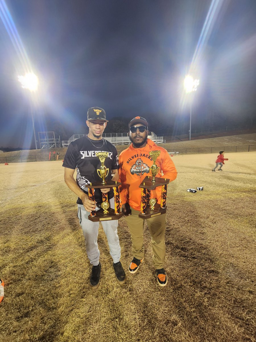 CoachRocky3206's tweet photo. Great job, Fellas!!! Brought home two 🏆 tonight over TJCA GYAA Youth Football. #offseasonloading #Turkeybowl https://t.co/2DMyoH4KIh