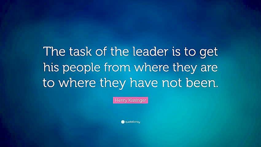IPMEnquiry's tweet photo. π The task of the leader is to get his people from where they are to where they have not been. βΌοΈπππ£π£ππ
#IPMProfessionalServices #HappyMonday #MotivationQuote #InspirationQuote #LeaderTask #GoodLeader #YourFutureOurFocus https://t.co/DKDFB0xga0