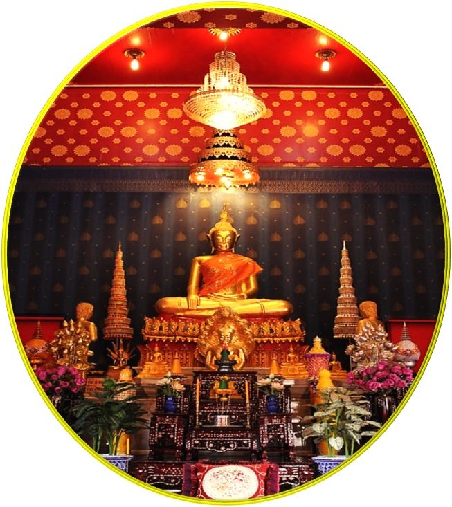 จิตรู้ธรรม  กรรมดำขาว  สาวหาเหตุ
ผลสังเกต  เขตบาปบุญ  ค้ำจุนตน
ไม่ประมาท  ฉลาดธรรม  นำทุกข์พ้น
มรรคแปดดล  ยลนิพพาน  ผ่านสงสาร
โต’หลวง ๒๕๖๖ – ๓๒๔ 

พระพุทธวิเศษมงคล  
วัดเพลง   เขตบางพลัด  
กัณ๎หัง ธัมมัง วิปปะหายะ 
สุกกัง ภาเวถะ ปัณฑิโต
บัณฑิตพึงละธรรมฝ่ายดำเสีย
เจริญธรรมฝ่ายขาว