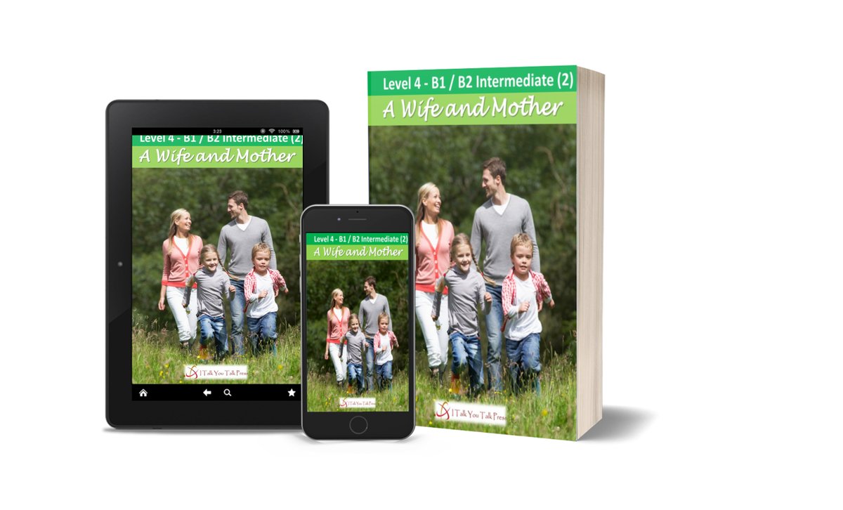 italkyoutalk's tweet photo. We published our 109th graded reader today! "A Wife and Mother" Level 4 ☺️https://t.co/VUuqSH0UyA☺️
#gradedreader #gradedreaders #extensivereading #studyenglish #ingles #anglais #english #italkyoutalkpress https://t.co/s3jK4KB58I