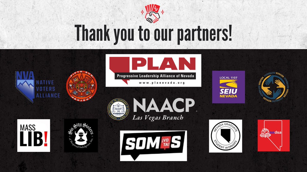 LasVegasDSA's tweet photo. We want to thank all of our partners for this November Holiday Solidarity! We are very grateful for all their support in raising funds to deliver 185 meal kits and feeding over 800 people in our community! Special thanks to @SEIU1107 for providing the space for this event! https://t.co/PG9e92udrj