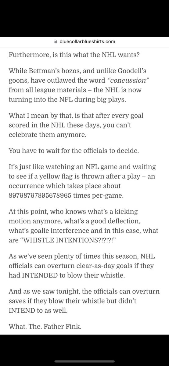 sharona0904's tweet photo. This is how it is @NHL You need to fix this immediately. Makes y’all look like fools. Please train your refs on whistle etiquette, and heck how to make the right calls to begin with… #NYR #concernedfan #jokeleague #firebettman https://t.co/IksMjtxWm5